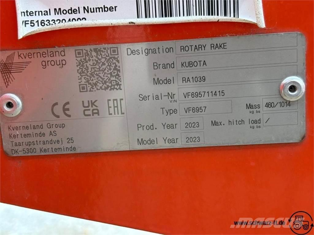 Kubota RA 1039 料堆整形机