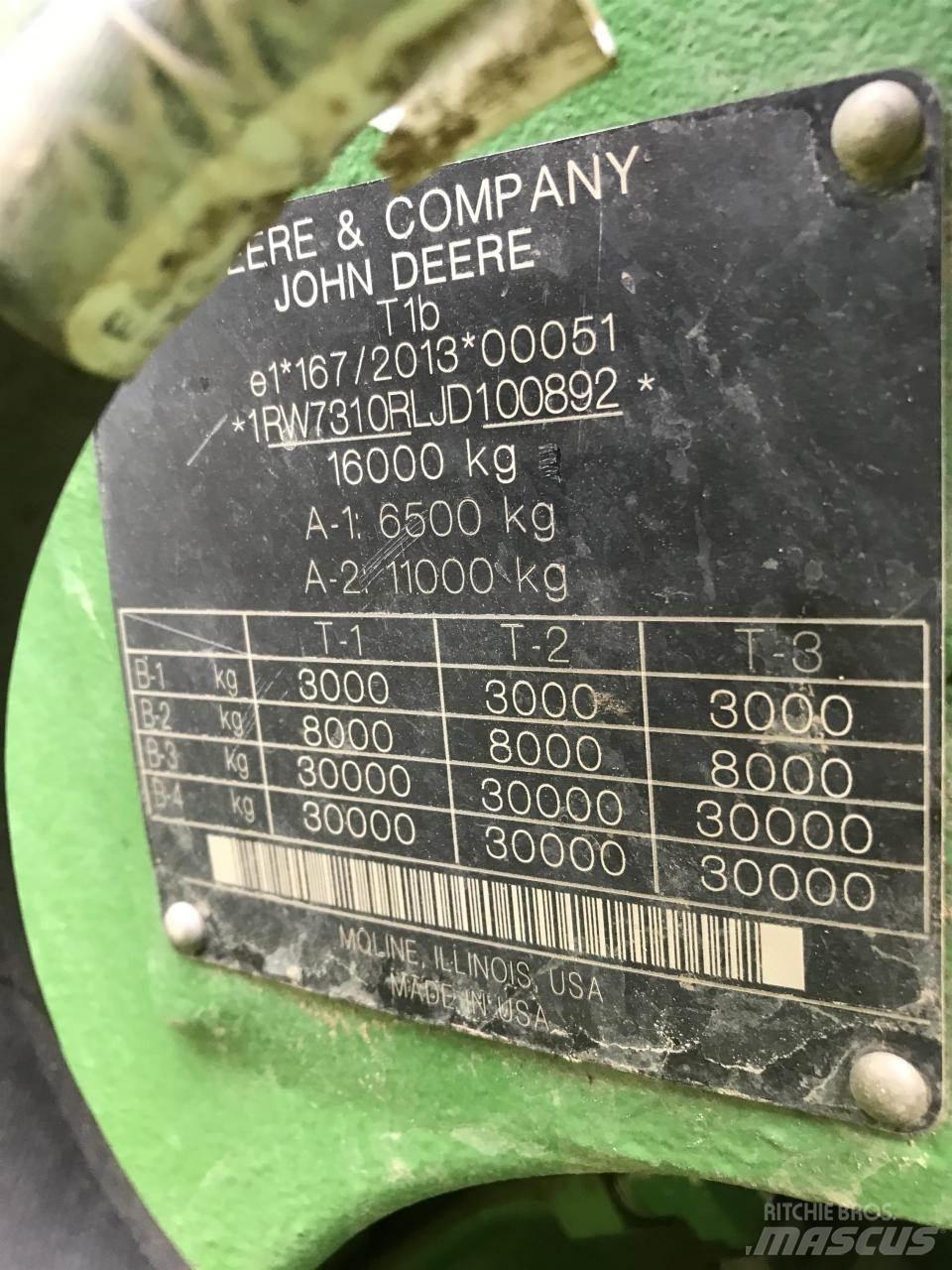 John Deere 7310R 拖拉机/农用车