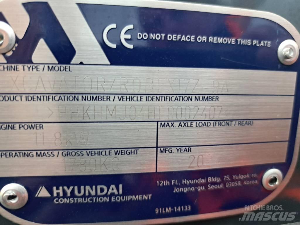 Hyundai R17Z-9AK 小型挖掘机