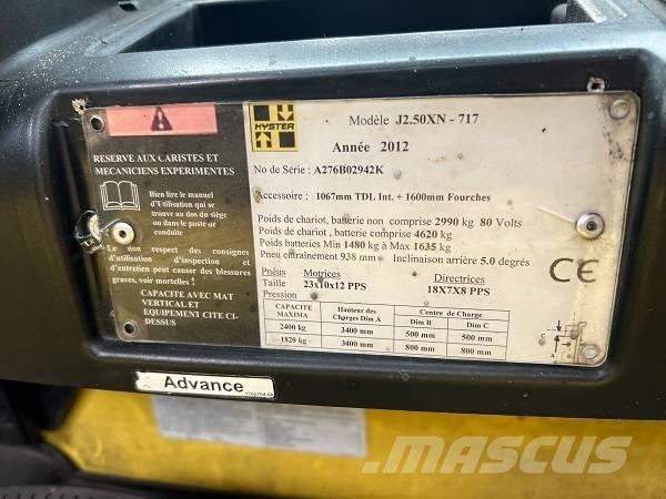 Hyster J2.5XN 电动叉车