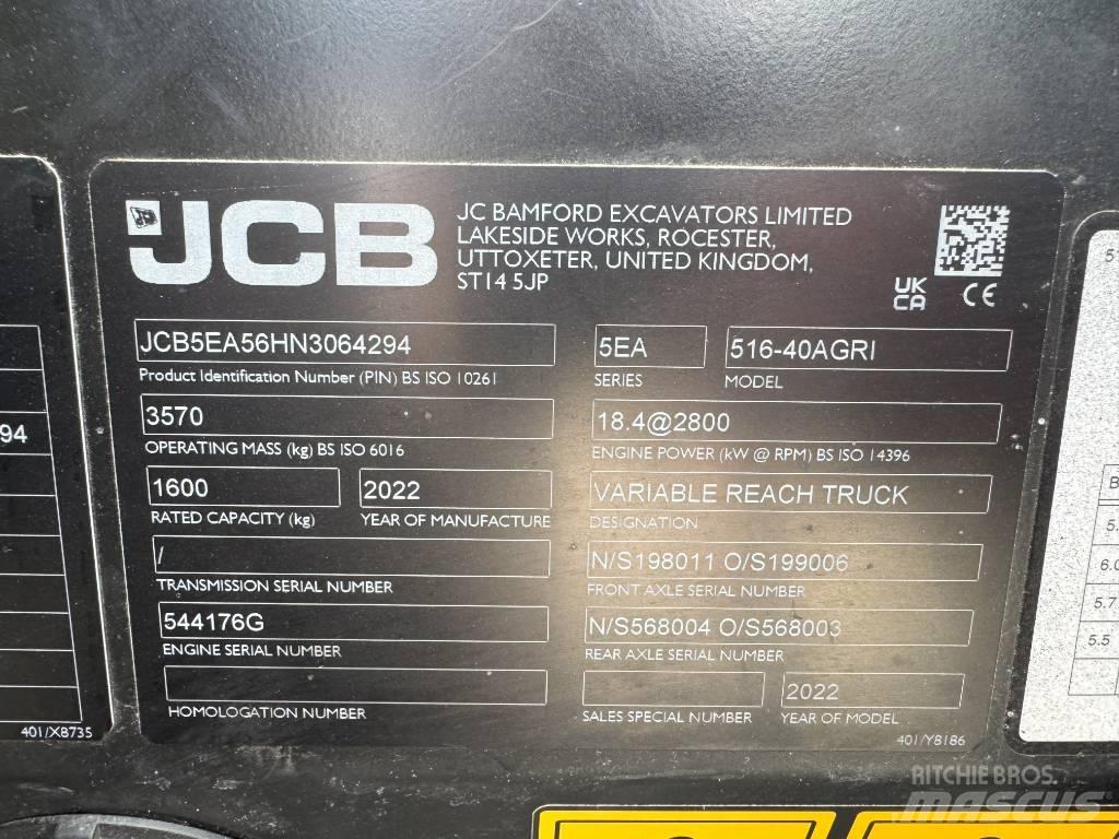 JCB 516-40AGRI 伸缩臂叉装车|叉装车