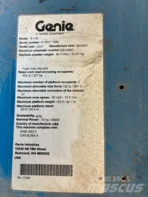 Genie S 125 直臂高空工作平台