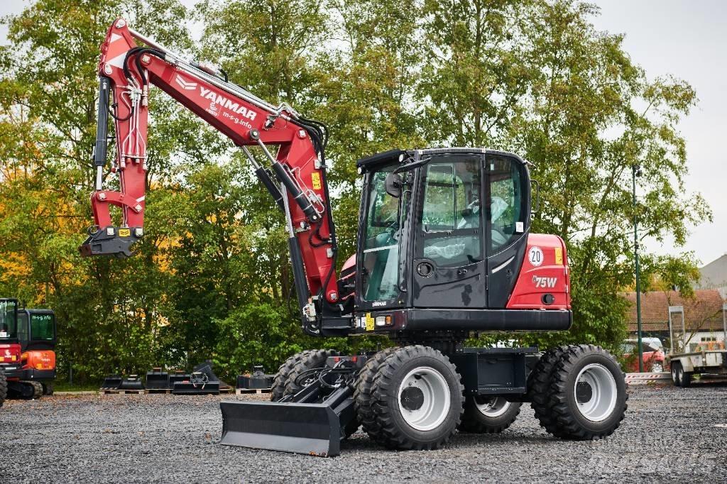 Yanmar B 75 W 轮式挖掘机