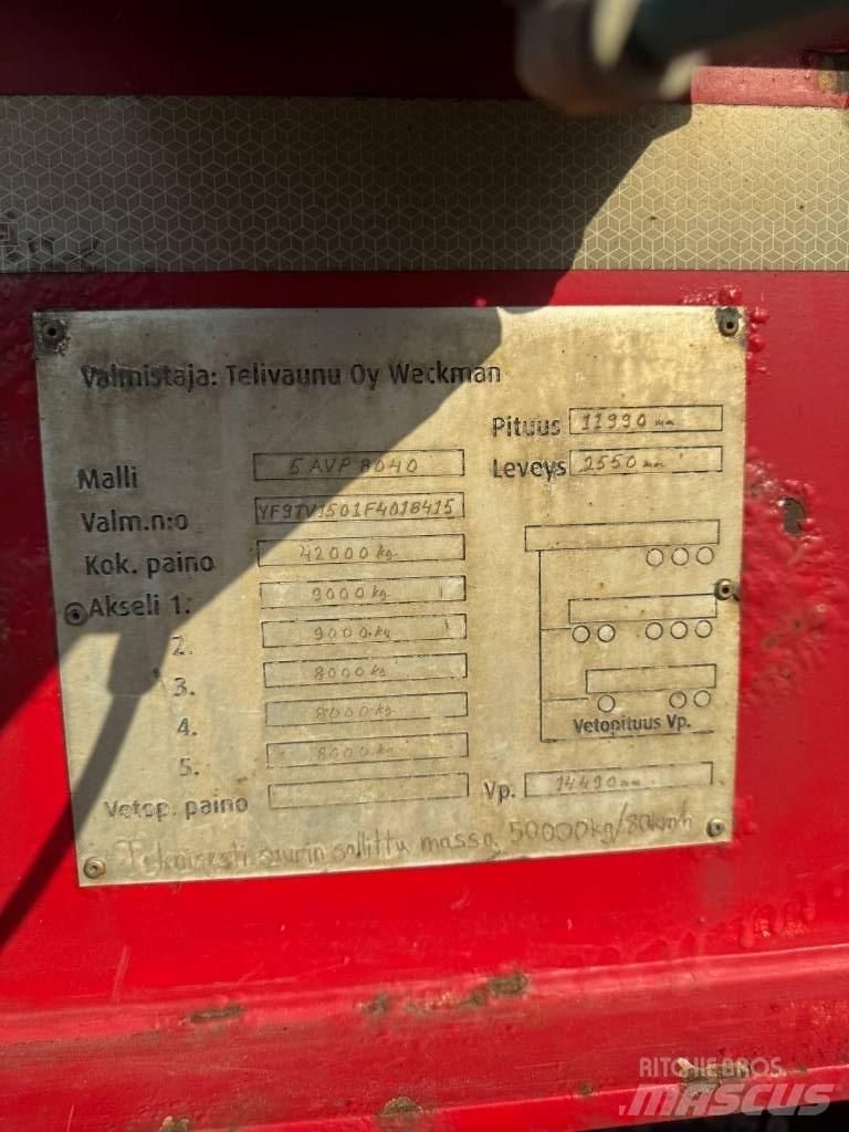 Weckman 5 AVP 8040 木材拖车