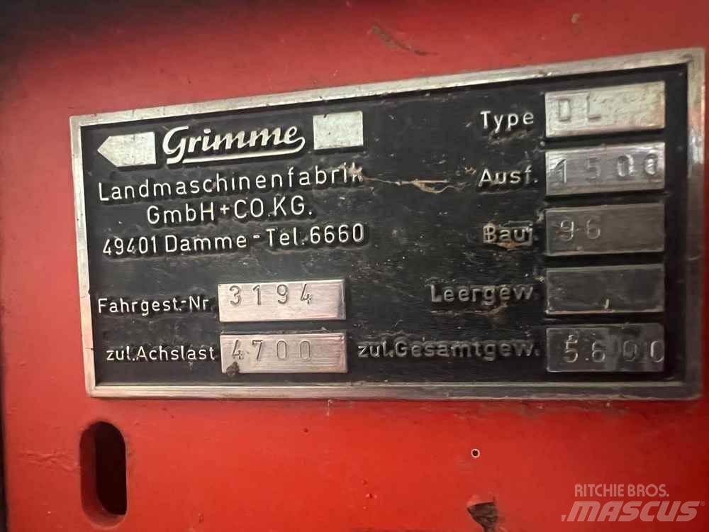 Grimme DL1500 马铃薯收获机