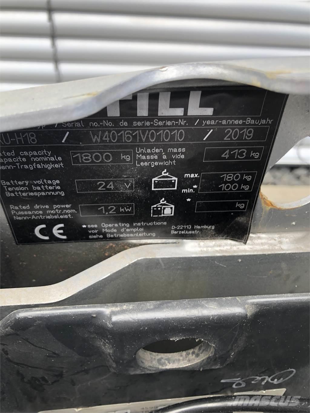 Still EXU-H18 手推堆垛车