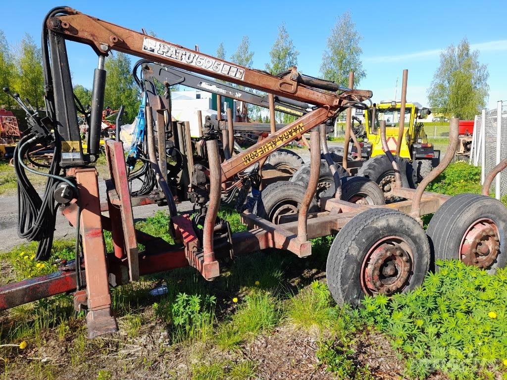 Patu 595+Metsäkärry 起重机和装载机