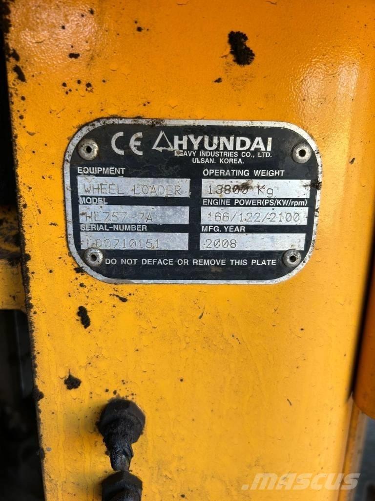 Hyundai HL 757-7 A 轮式装载机