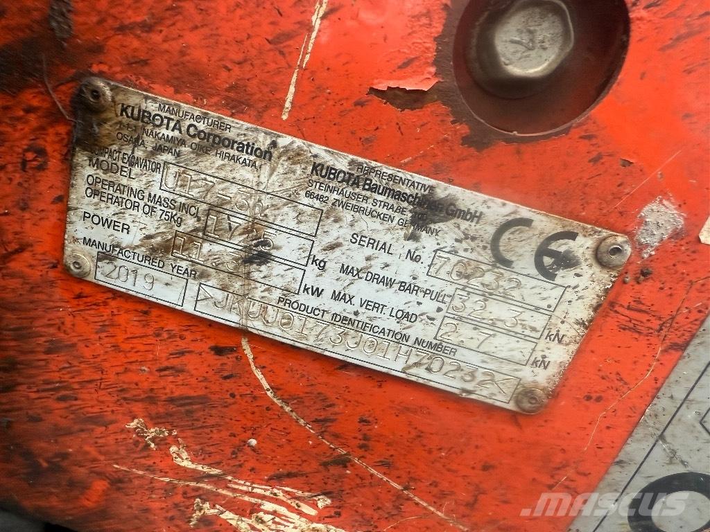 Kubota U 17-3 小型挖掘机