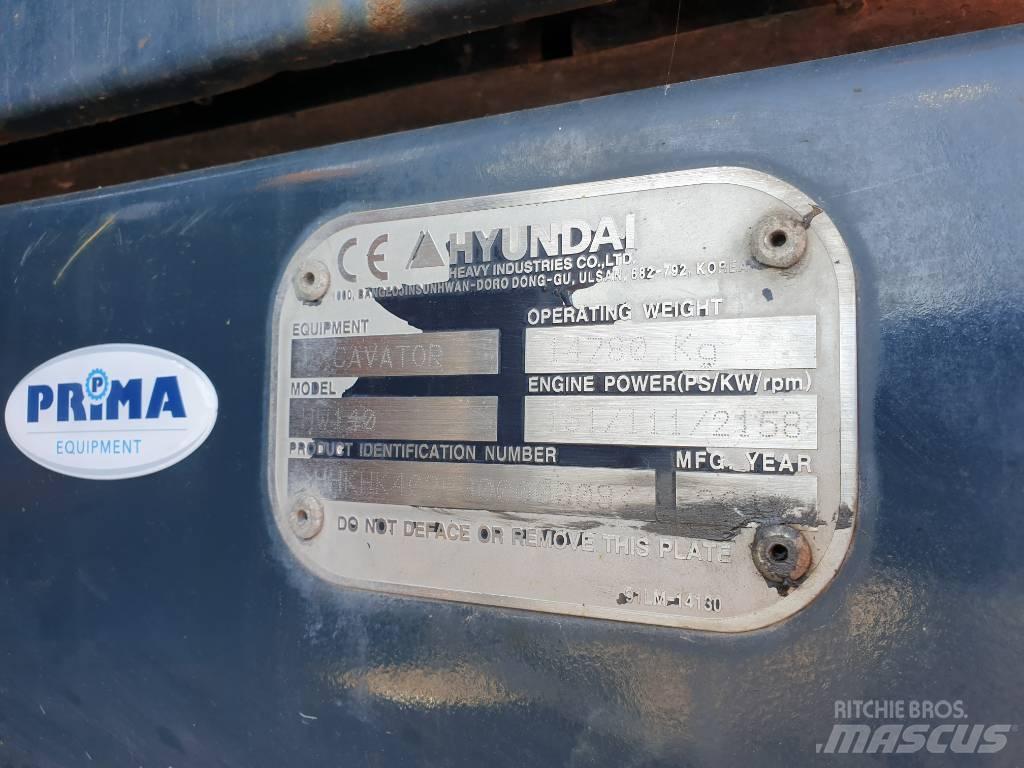 Hyundai HW140 轮式挖掘机