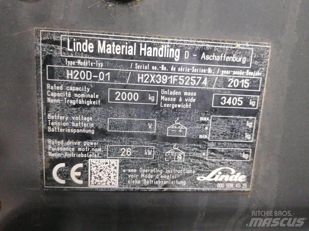 Linde H20D-01 柴油叉车