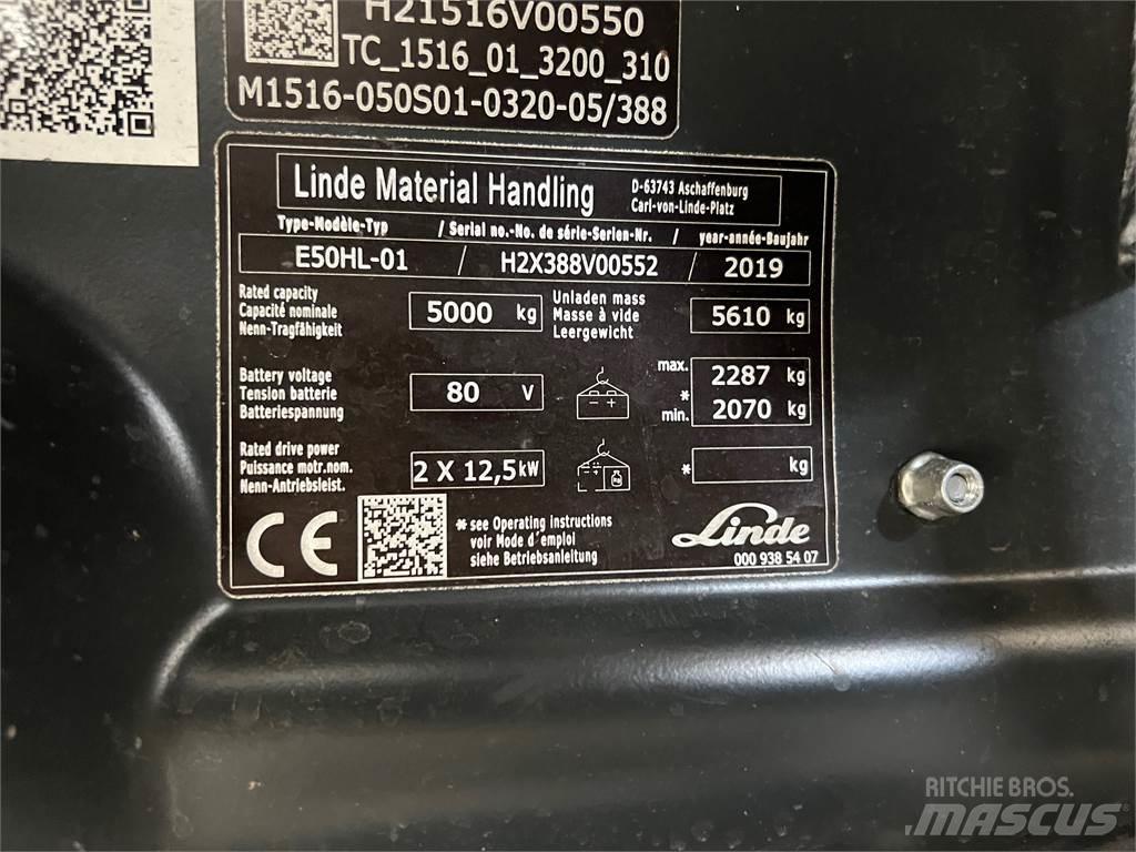 Linde E50HL-01 电动叉车