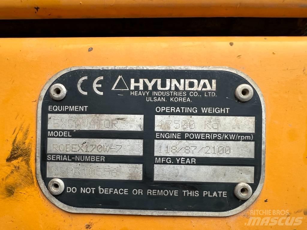 Hyundai R 170W-7 轮式挖掘机