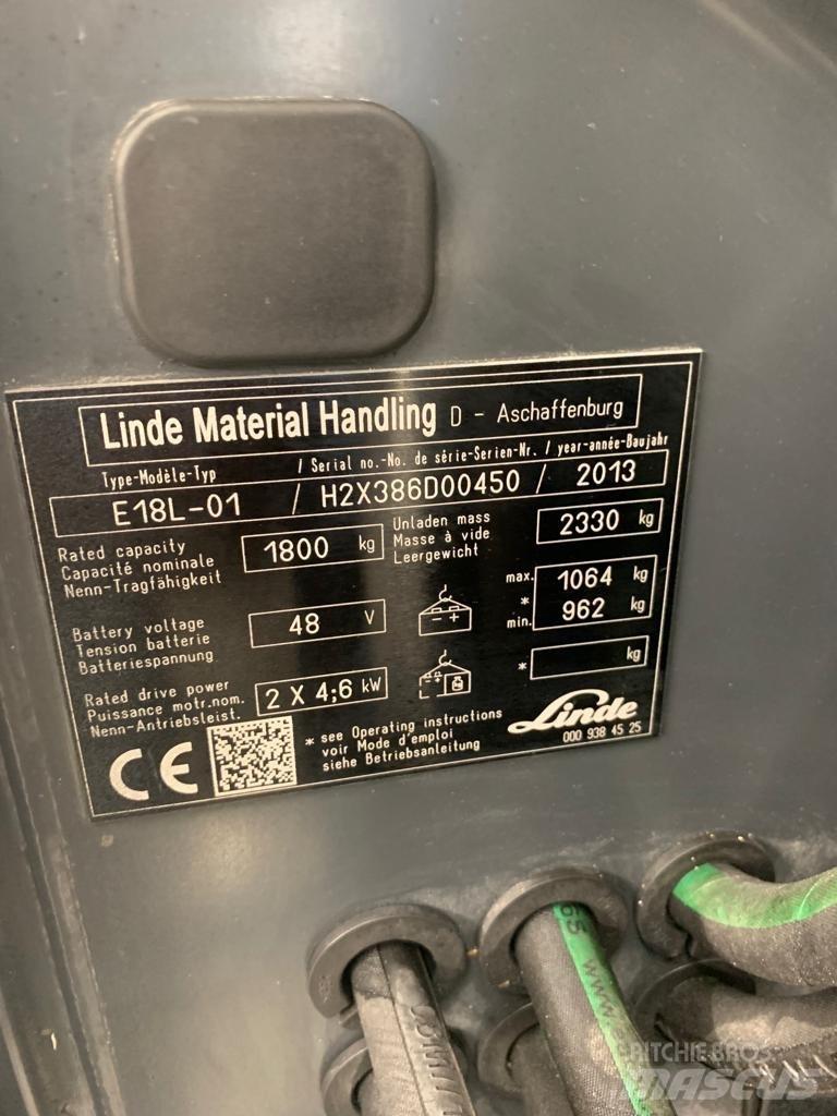 Linde E18 L 电动叉车