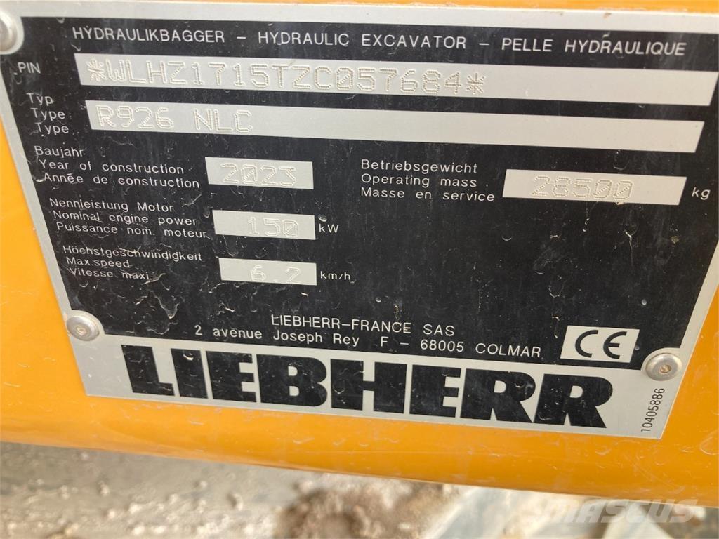 Liebherr R926 履带挖掘机