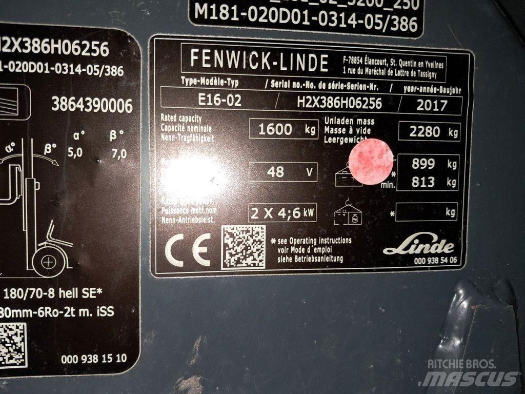 Linde E16-02 电动叉车