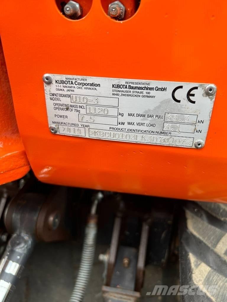 Kubota U 10-3 小型挖掘机