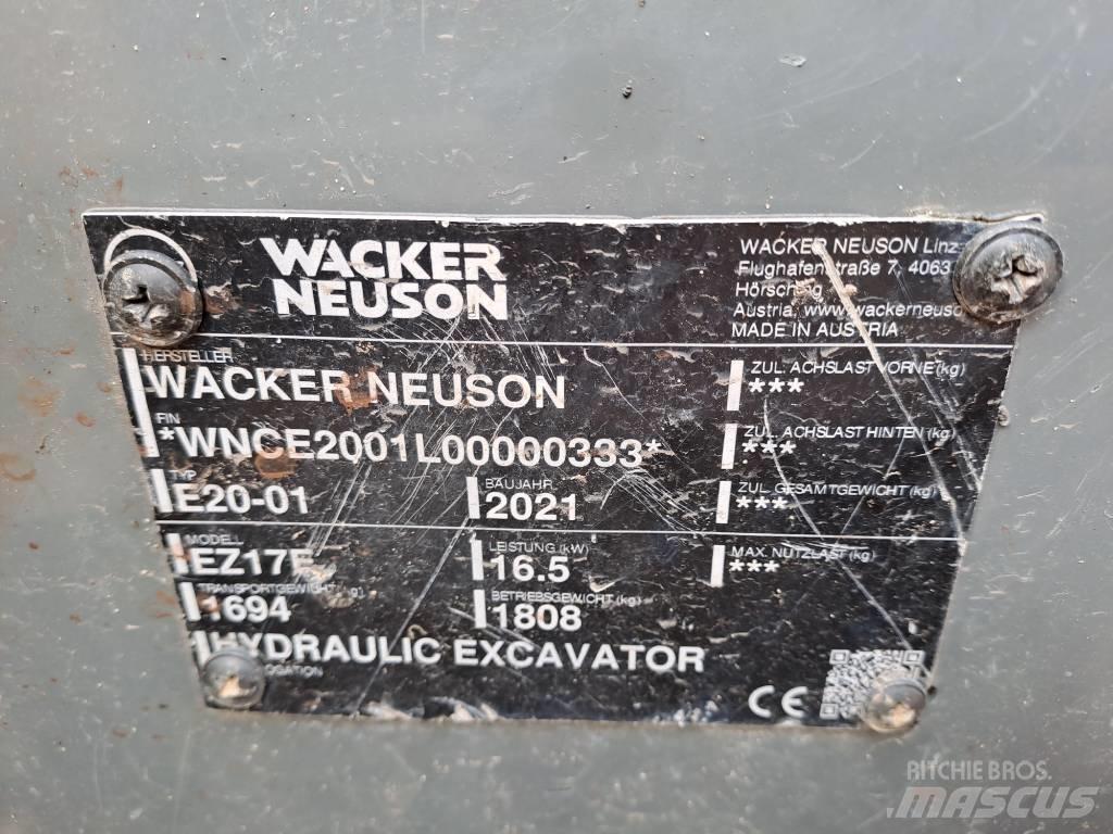 Wacker Neuson EZ17e 履带挖掘机