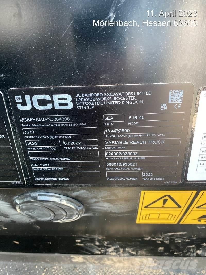 JCB 516-40 伸缩臂叉装车|叉装车