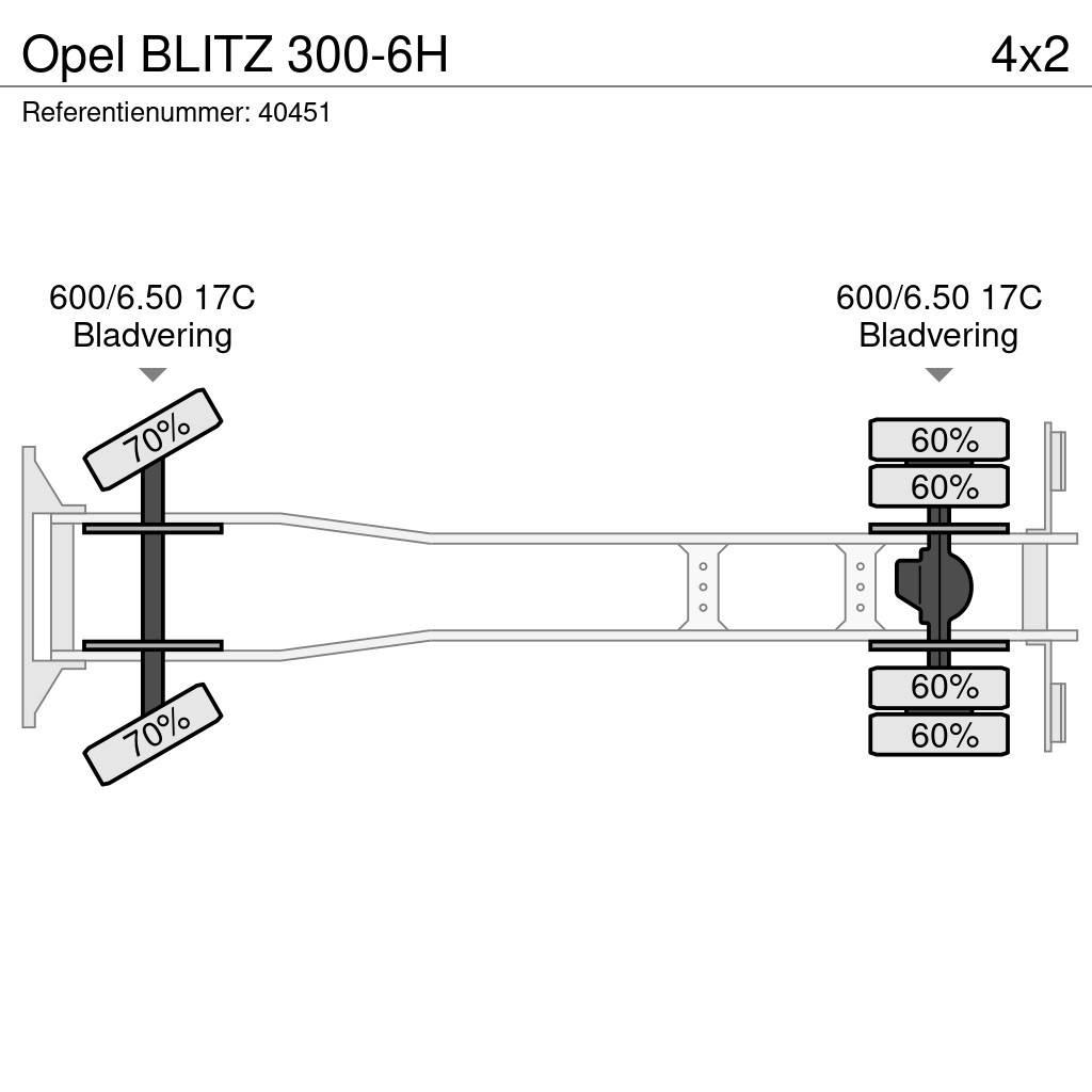 Opel BLITZ 300-6H 平板栏板货车