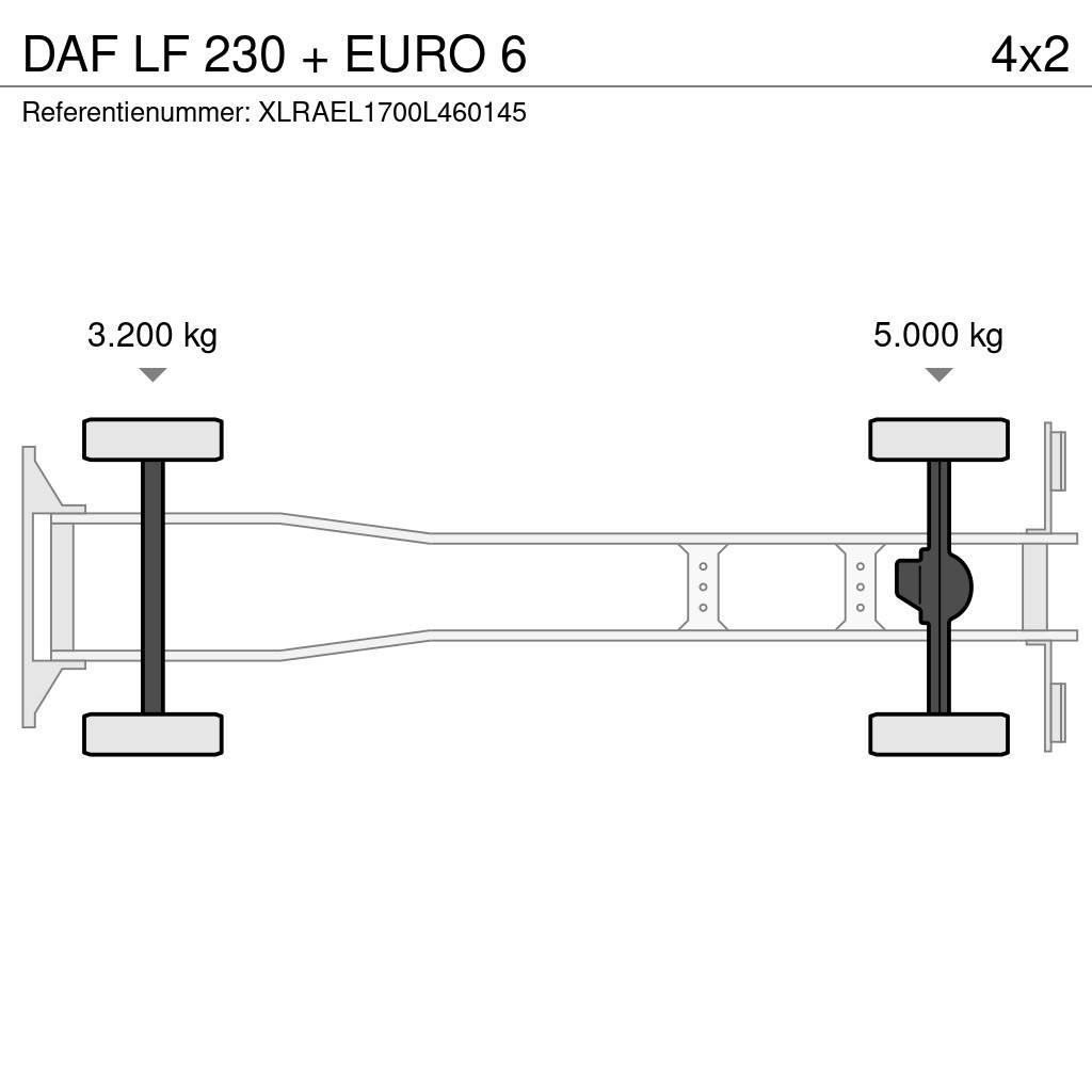 DAF LF 230 + EURO 6 厢式货车