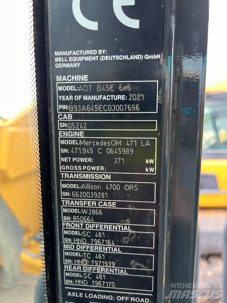 Bell B45E 铰接式自卸车