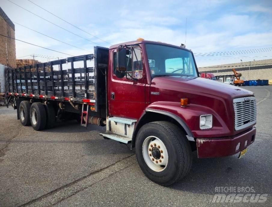 Freightliner fl80 平板栏板货车