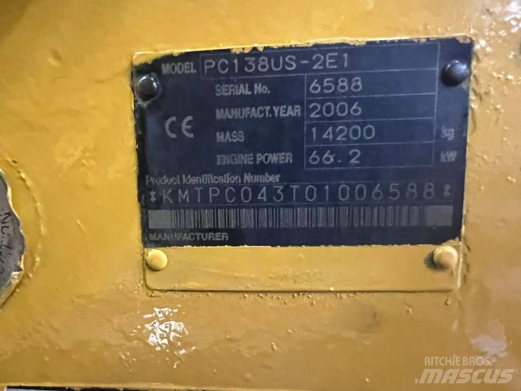 Komatsu PC 138 US 履带挖掘机