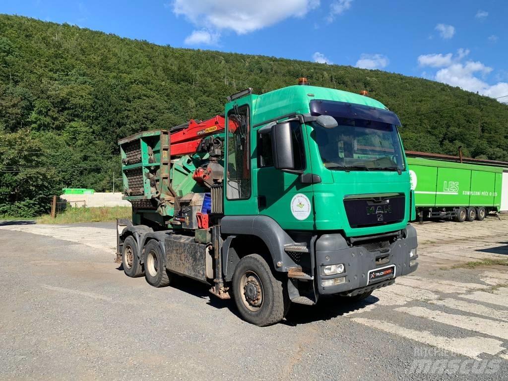 JENZ MAN TGS 6x4 木材削片机