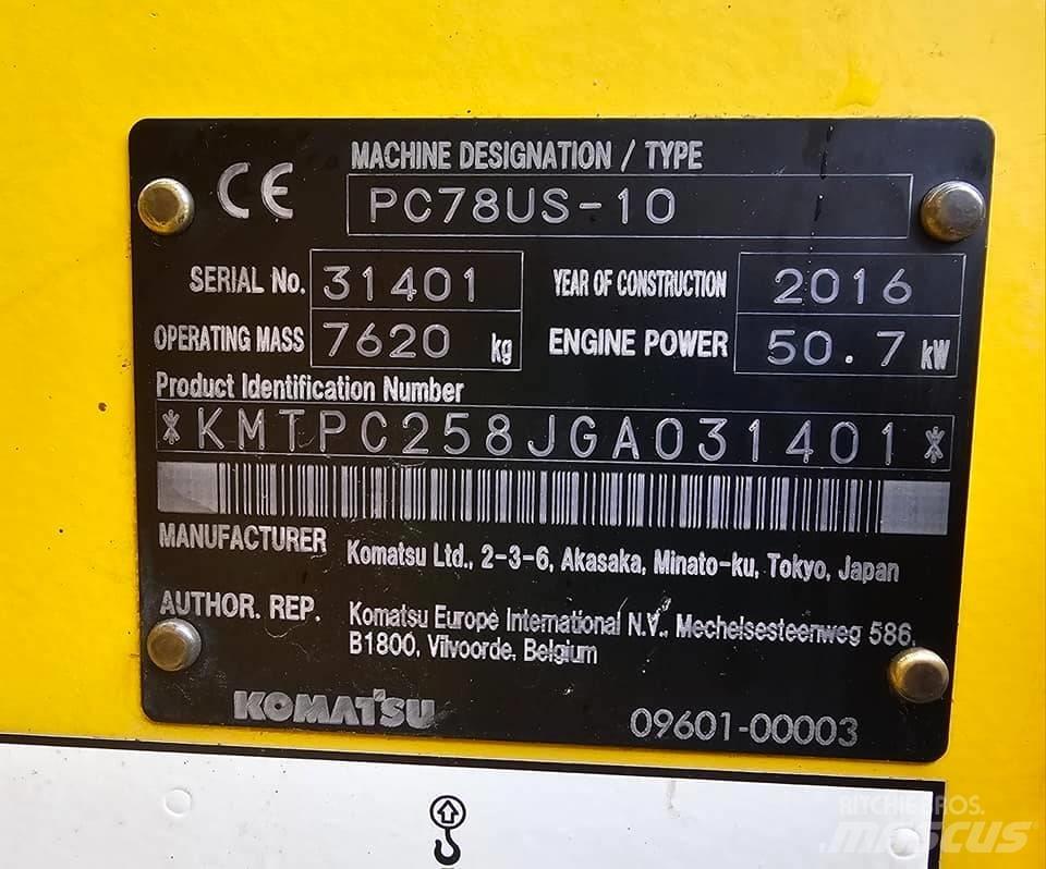 Komatsu pc78us-10 小型挖掘机