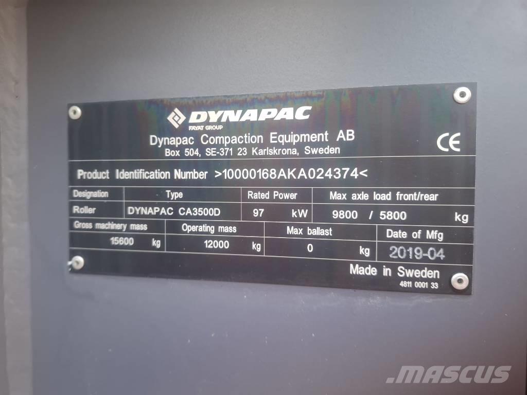 Dynapac CA 3500 D 单轮压路机