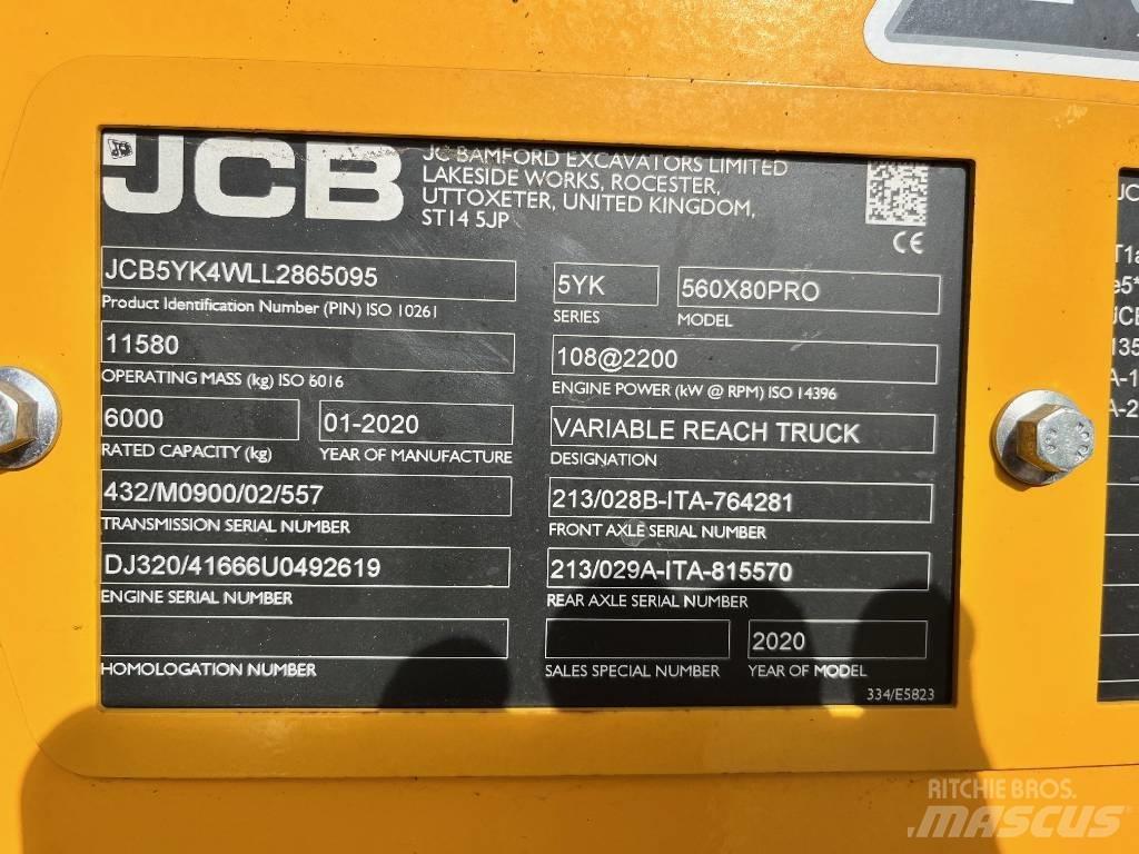 JCB 560-80 AGRI PRO 伸缩臂叉装车|叉装车