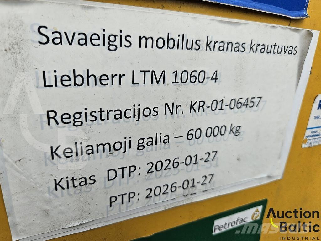 Liebherr LTM 1060 起重车