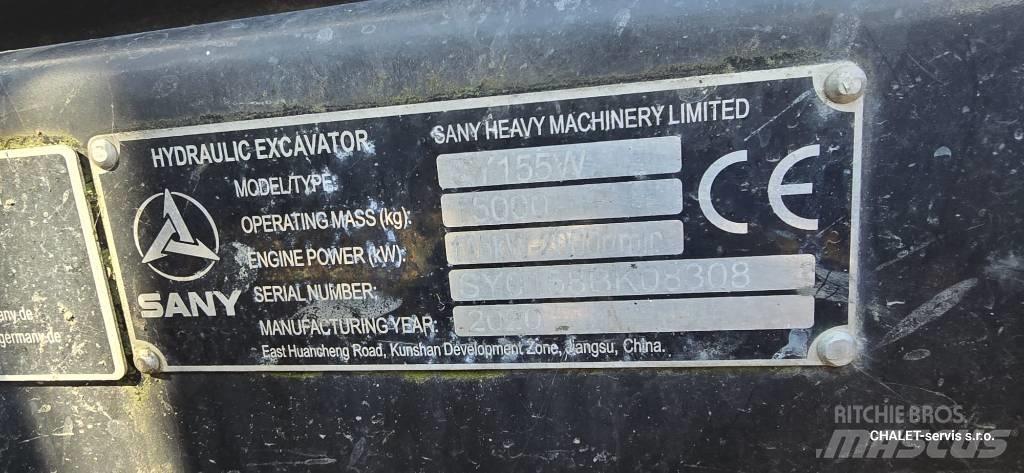 Sany SY 155 W 轮式挖掘机