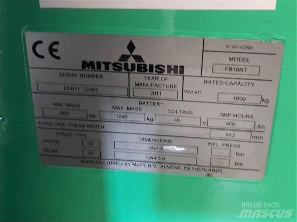 Mitsubishi FB16NT 电动叉车