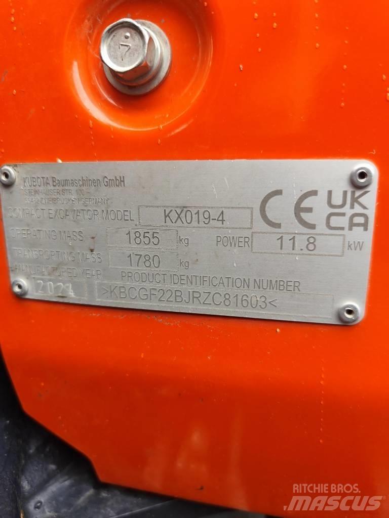 Kubota KX 019-4 小型挖掘机