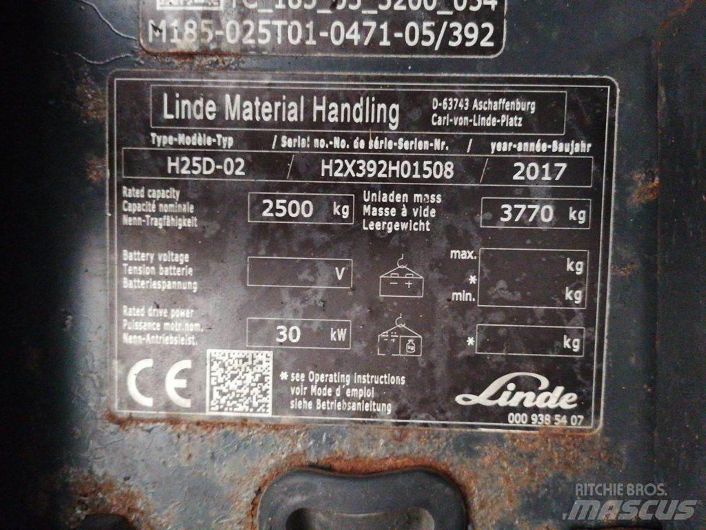 Linde H25D-02 柴油叉车