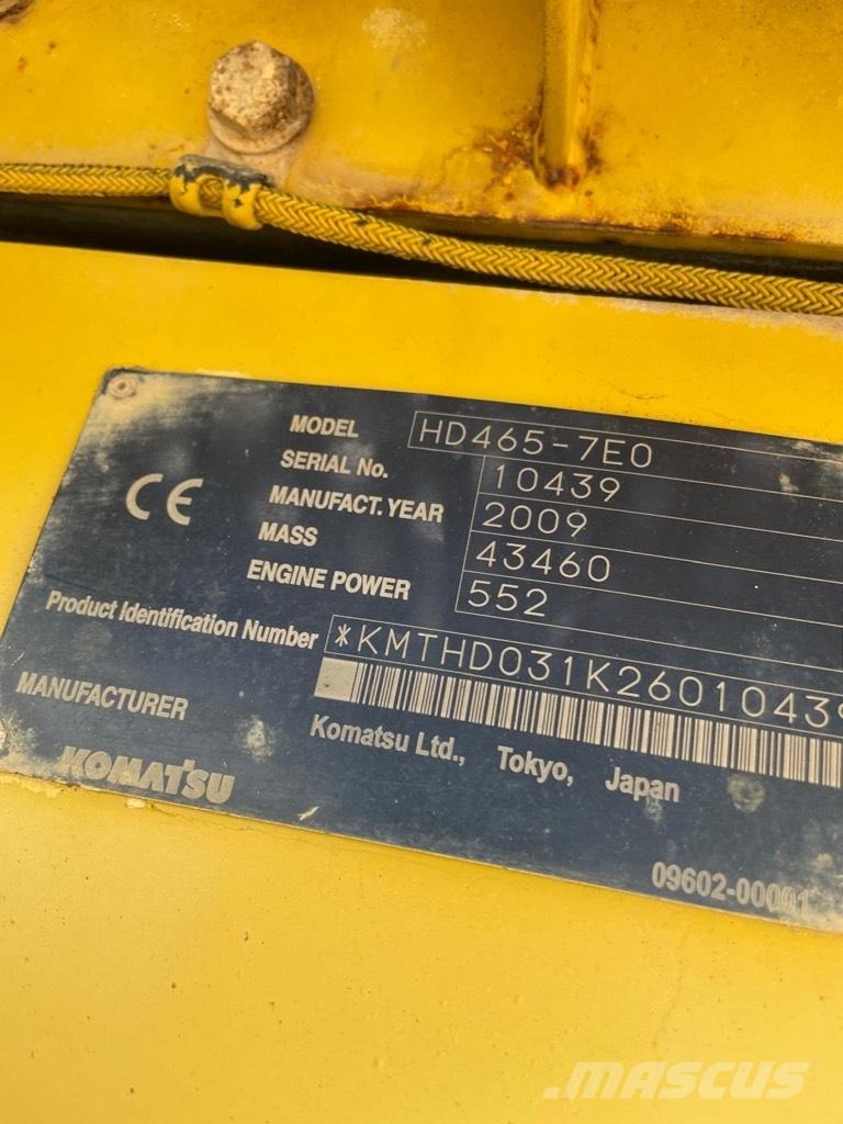 Komatsu HD 465-7 E0 刚性自卸车