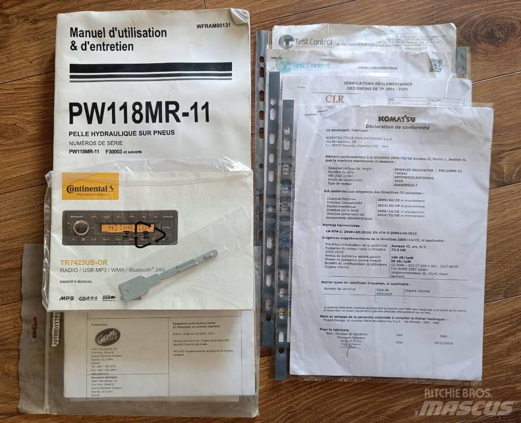 Komatsu PW118 MR-11 轮式挖掘机