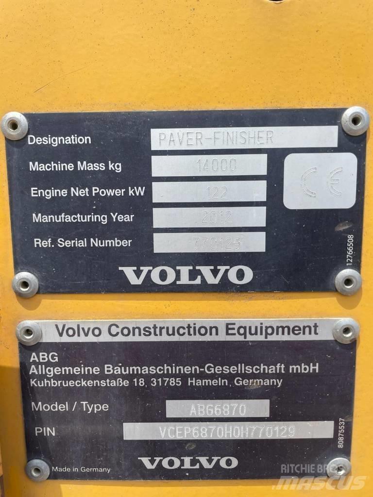 Volvo ABG 6870 沥青摊铺机
