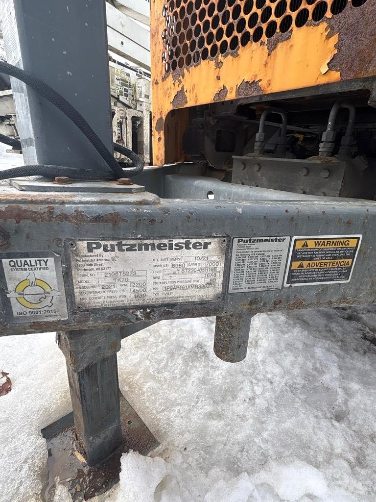 Putzmeister TK 70 混凝土输送泵|布料机
