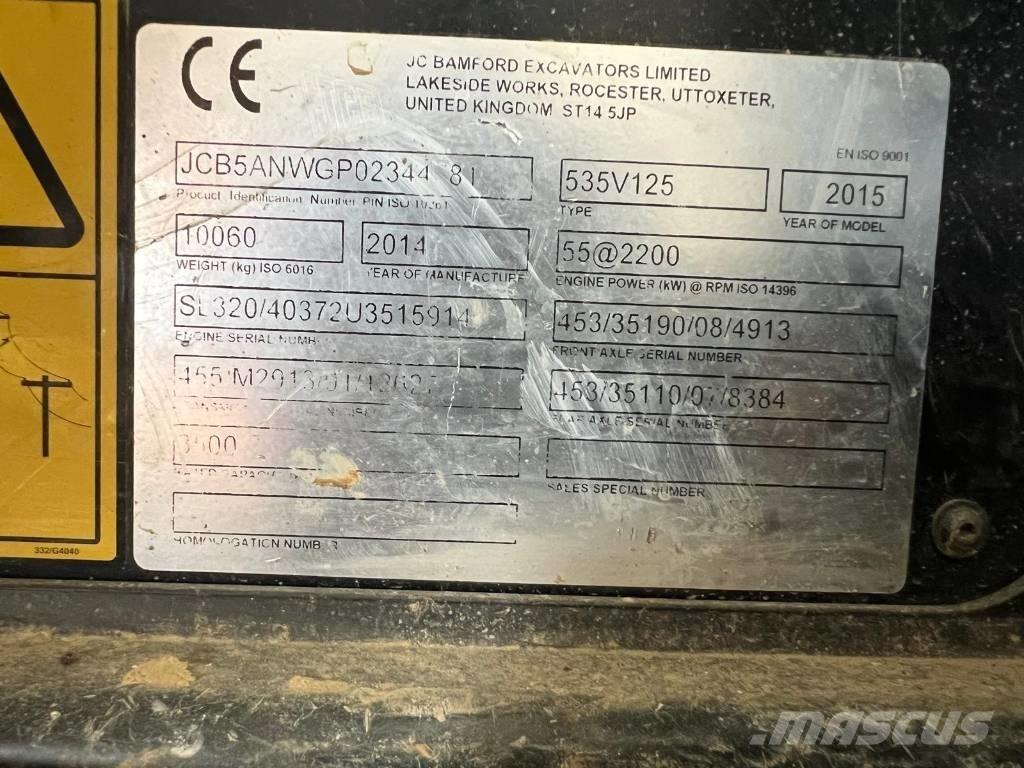 JCB 535-125 伸缩臂叉装车|叉装车