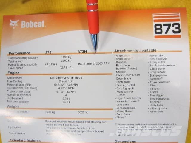 Bobcat 873 HF 滑移装载机