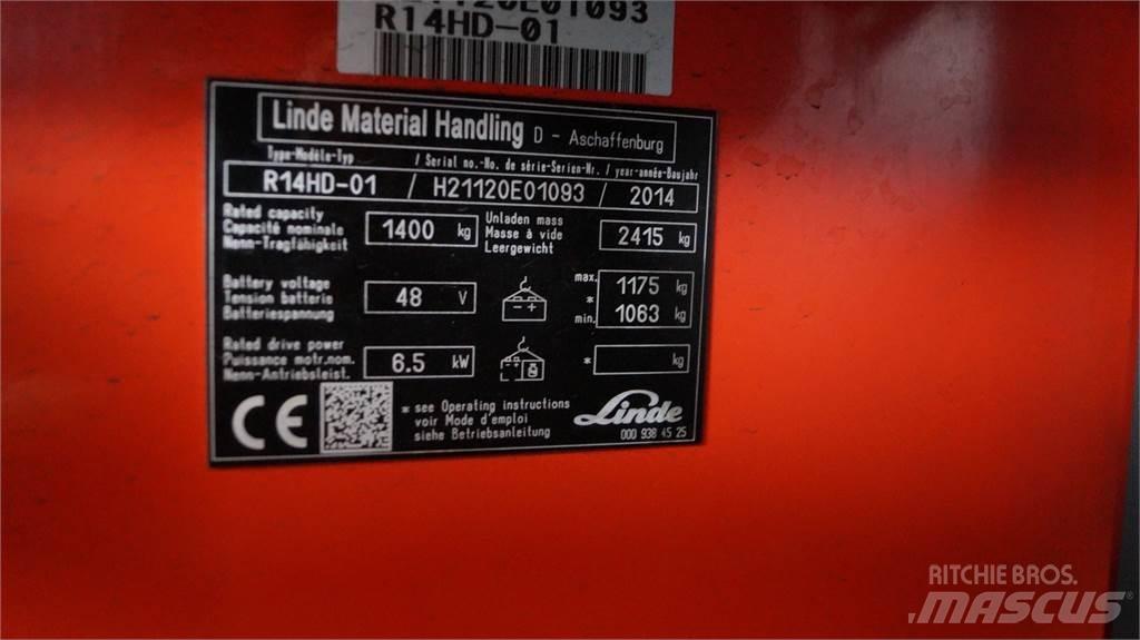 Linde R14HD 前移式叉车
