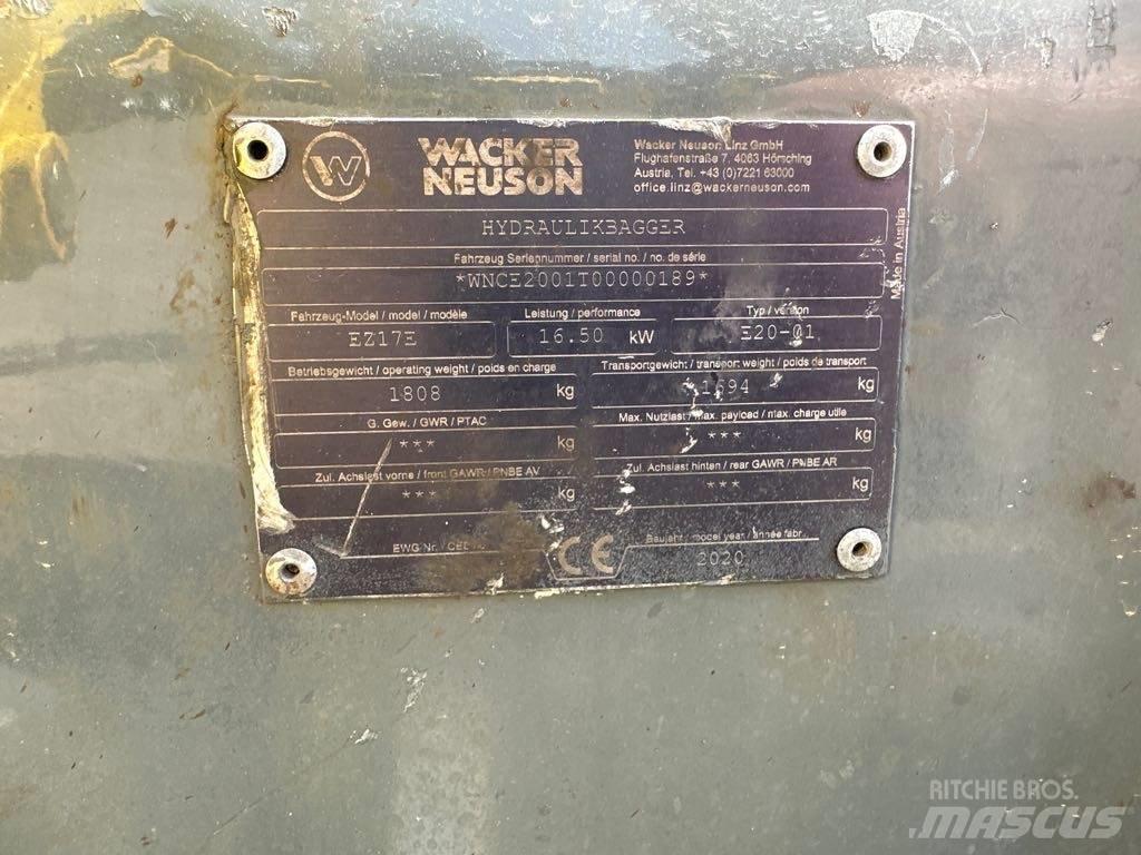 Wacker Neuson EZ17e 履带挖掘机