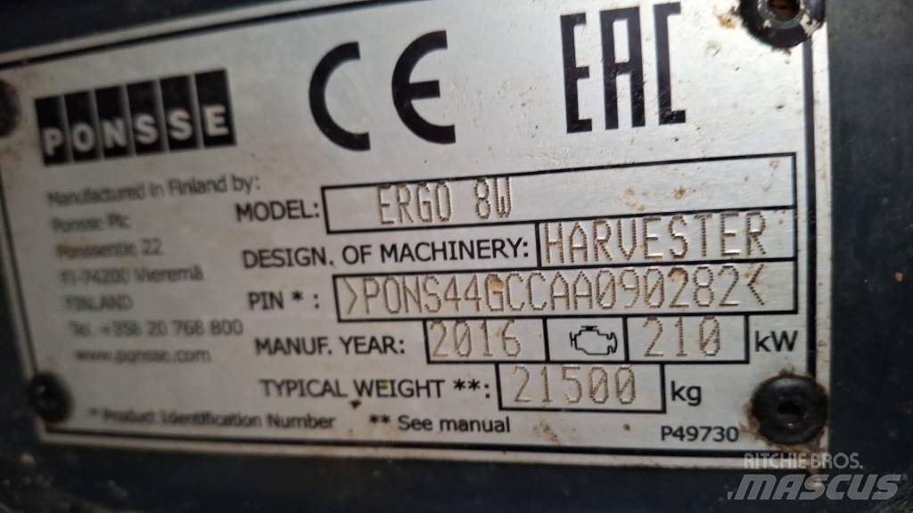 Ponsse ERGO 8W 收割机