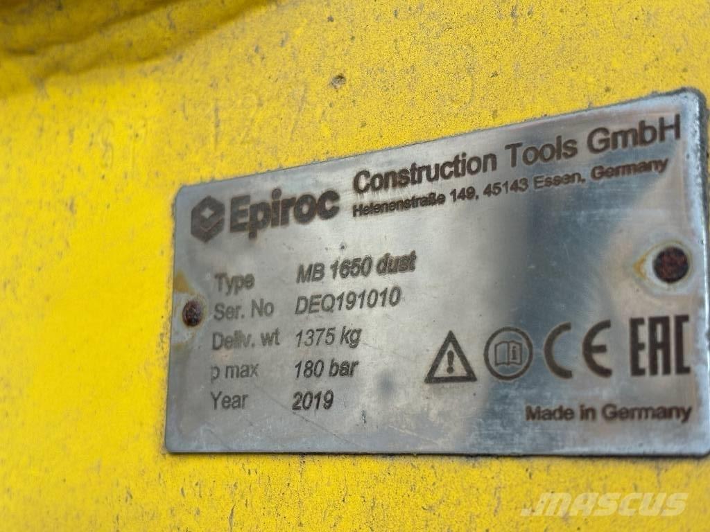 Epiroc MB 1650 Dust 破碎锤