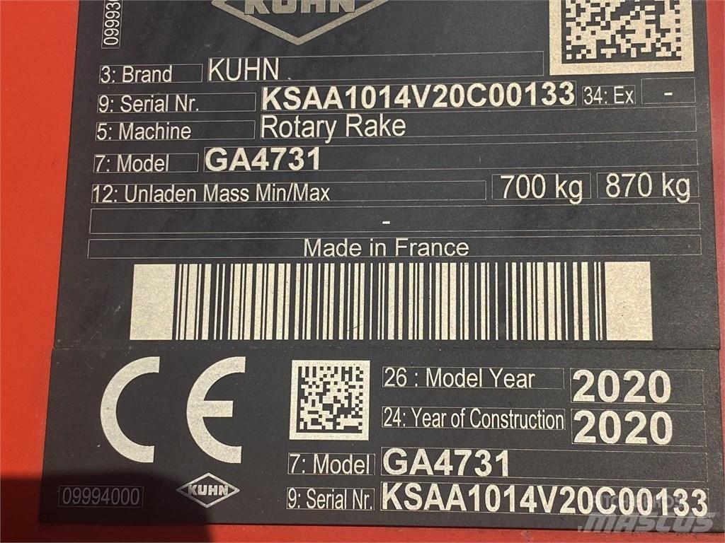 Kuhn GA 4731 料堆整形机