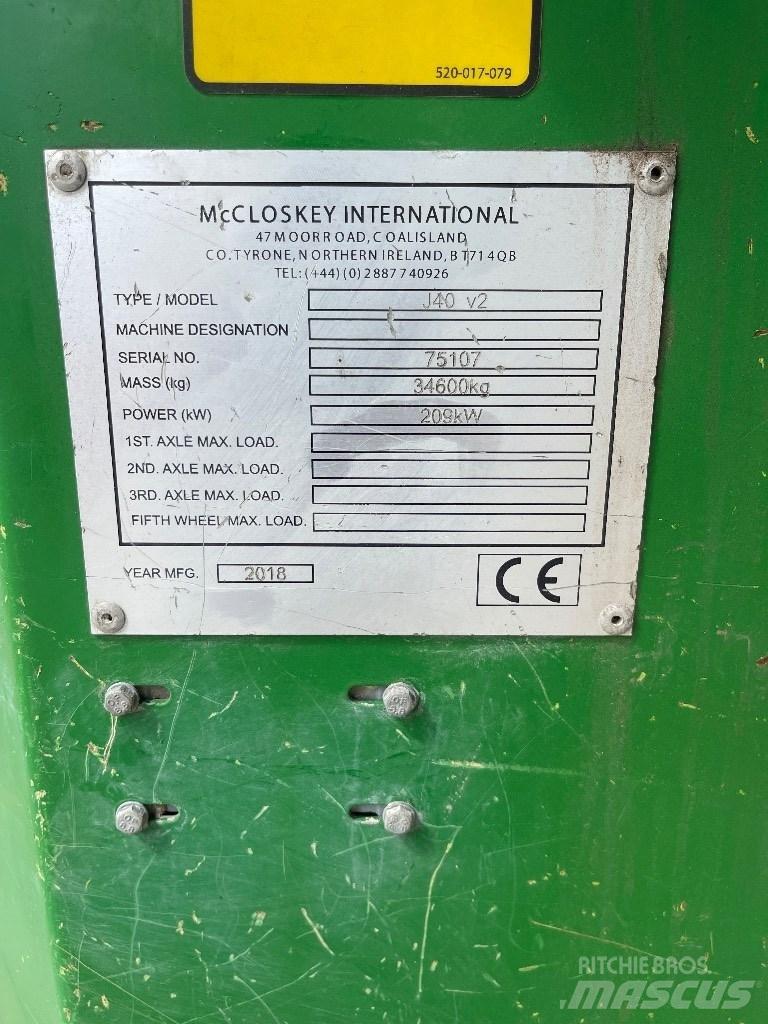 McCloskey J40 破碎机