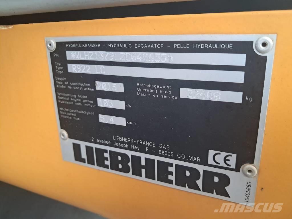 Liebherr R 922 LC 履带挖掘机